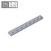 BRICKE Brick Guest 1x8 Plate, Compatible with Lego 3460, Loose Parts Building Blocks, Small Particles.