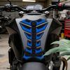 Motorcycle Fuel Tank Fishbone Sticker 3D Rubber Fish Bone Design Adhesive Motorcycle Decals Anti Slip Modification Decor Decal
