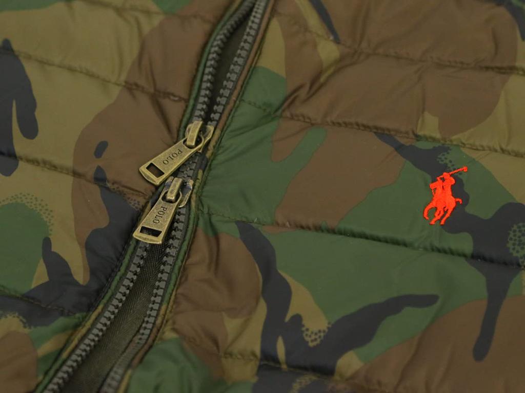 POLO Ralph Lauren Packable Camouflage Down Men's Jacket, 0101798-L-CAMO [Used]