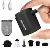 Prime Camp Luftpumpe, elektrische Luftpumpe, ultraleicht, leistungsstarke Düsen, Lichter, Luftpumpe, 1380 mAh, große Kapazität, per USB wiederaufladbar, Entlüftungs-Inflator