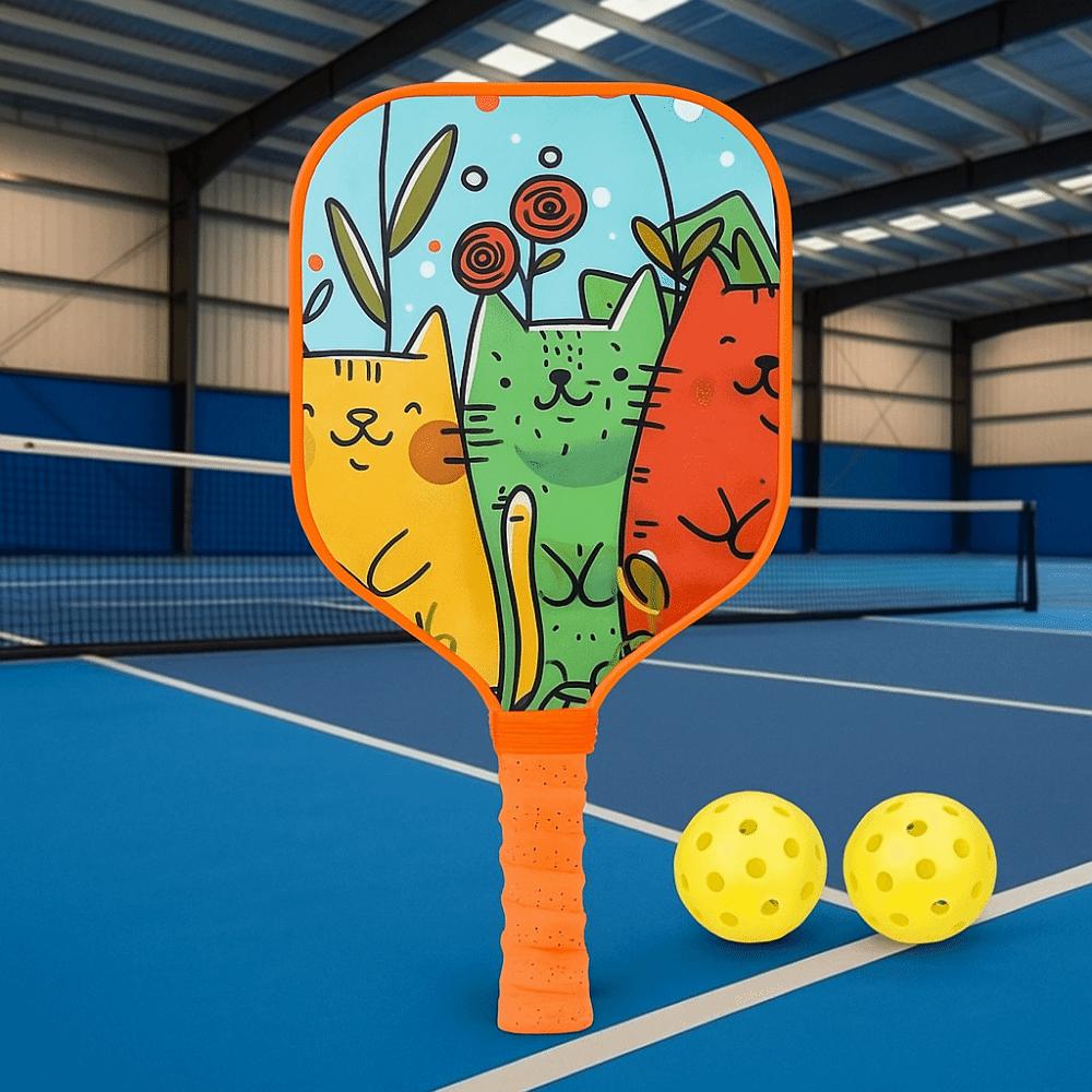 Lightweight Kid's Pickleball Set Cartoon Children's Pickleball Rackets  Pickle Ball Equipment