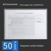 Card Sleeve Magnetic Frame Equipment Spot Check Table Kanban Card Bag Elevator Inspection Record Table Protective Cover Wall Sticking File Storage Bag