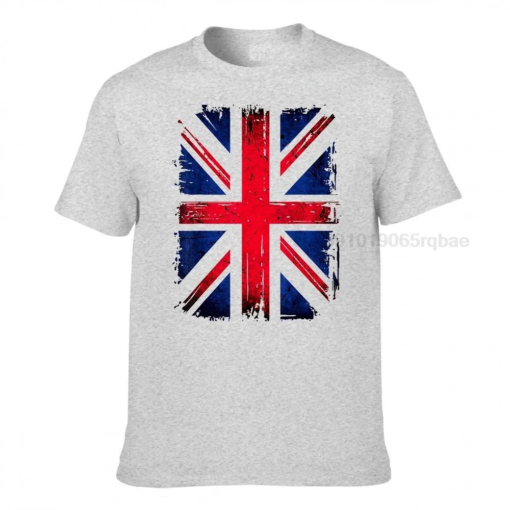 British Flag Tshirt Unisex Union Jack Tshirts Print Vintage Shirts Guys O Neck Tshirt Summer Tees Short Sleeve New Cotton Harajuku