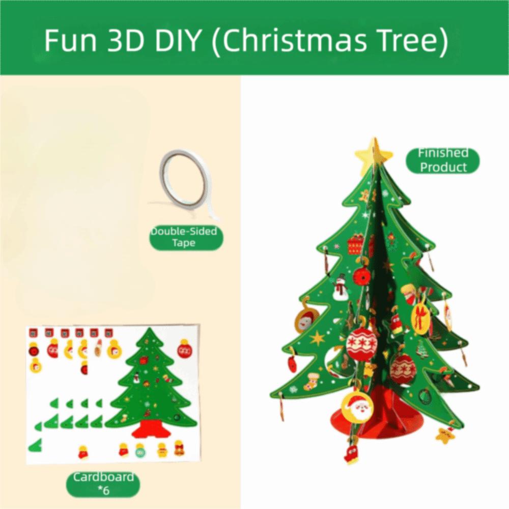 LED Christmas Tree DIY Craft Kit Colorful Desktop Christmas Ornament Beginner‑Friendly