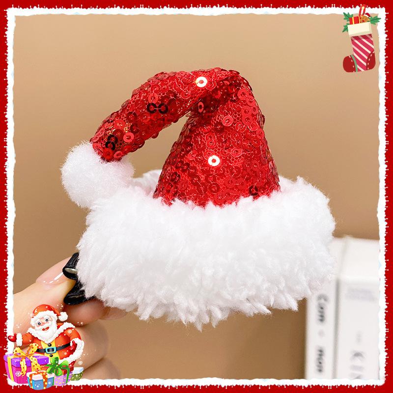 

Мультяшна Мила Червона Різдвяна Шапка Заколка для Волосся Косплей Санта Клауса Шпилька Фестивальні Фотореквізити Аксесуари для Волосся Головний Убір Подарунок