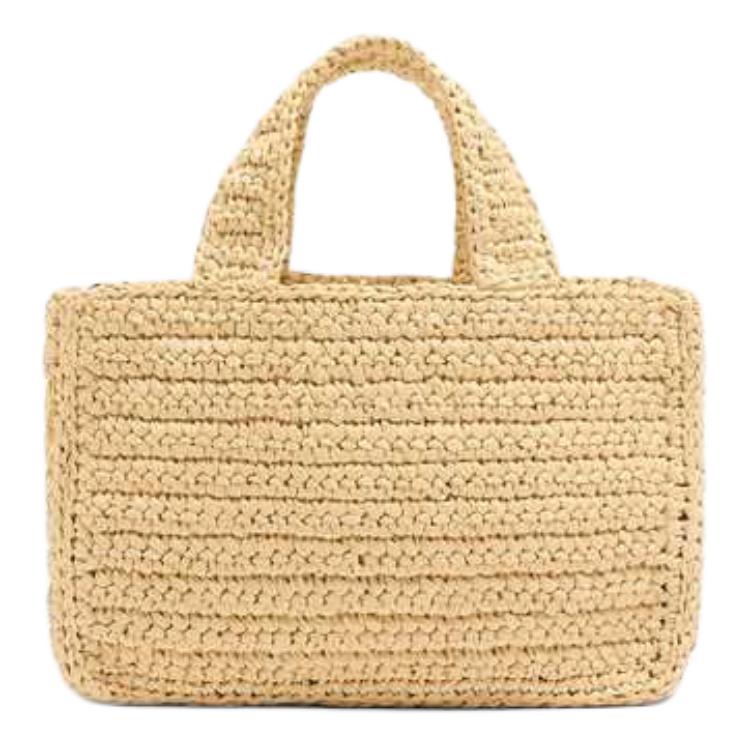Valentino Viva Superstar Woven Logo Fabric Tote Bag Small Women Tote Bags Natural 7W2B0S12QETEX9