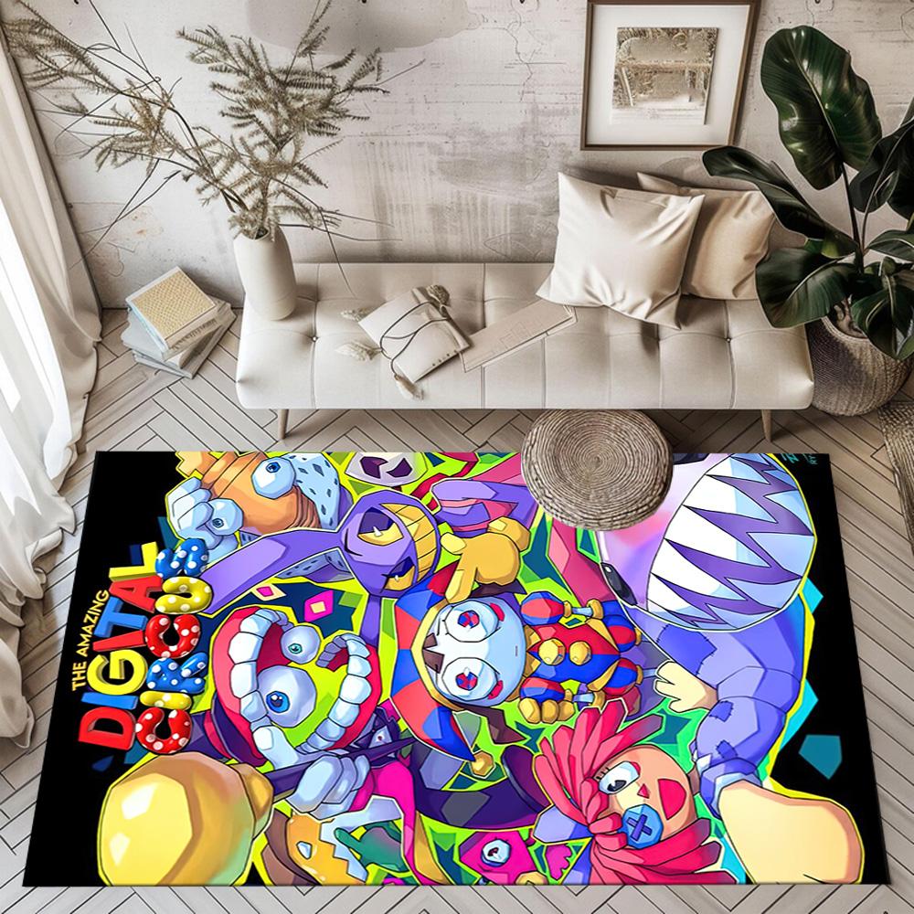 I tappeti quadrati a tema The Amazing Digital Circus sono un'ottima scelta per soggiorni, camere da letto, decorazioni per la casa e come regali.