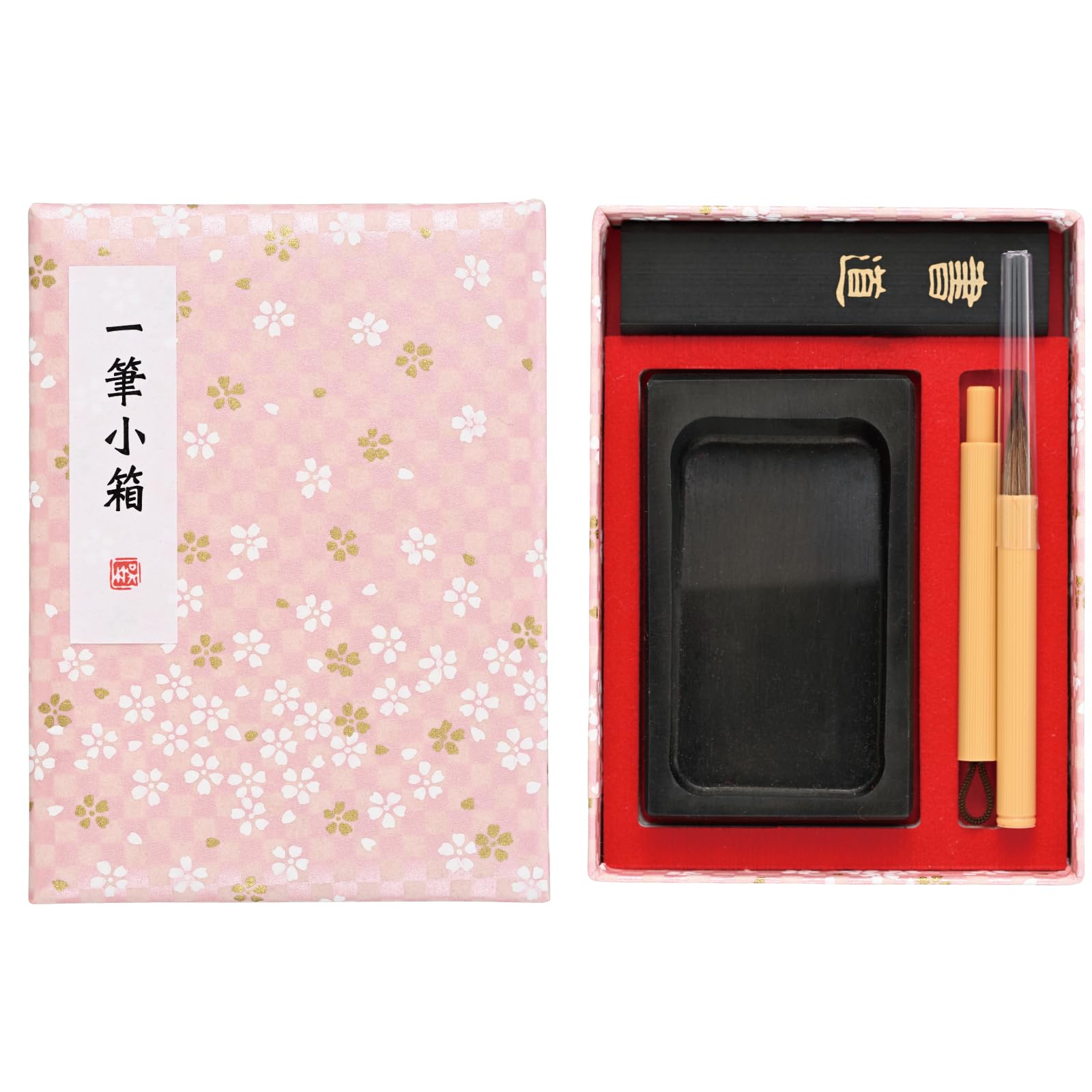 

Kuretake Маленькая клетчатая коробка с вишней и персиком, Дизайн, KB790-929