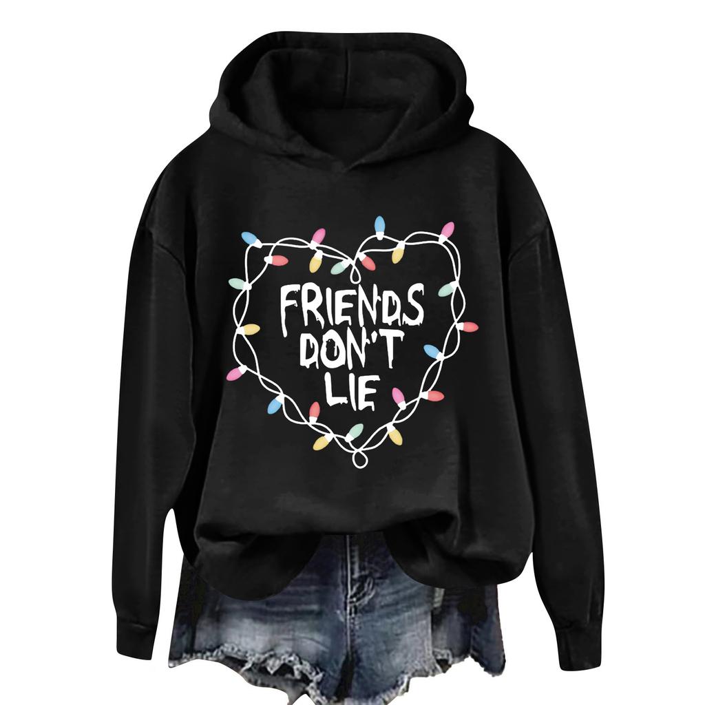 Women's And Men's Unisex Fashion Outfit Sweatsuit  Printed Long Sleeved  Casual Hooded Sweatshirt