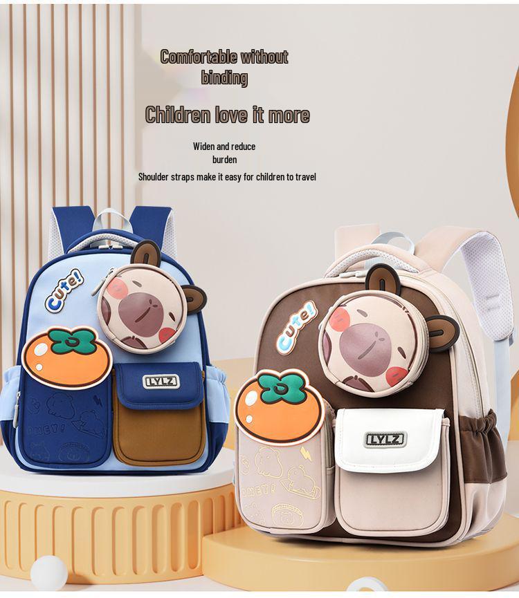 Kuromi Lightweight Cartoon Backpack for Girls - Cute, Weight-Reducing, Ideal for Kindergarteners