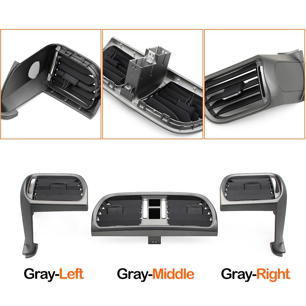 Car Left Right Center Air Conditioning AC Vent Grille Oulet Panel Cover Trim For Porsche 911 Carrera Targa GT2 GT3 997 2004-2012