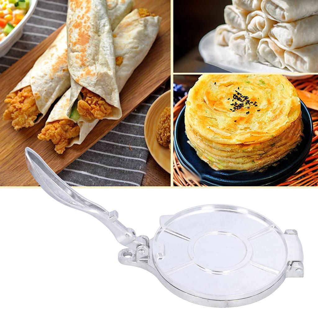 Teigpresse Metall Stanzformen Stahl Mehl Tortilla Presse Knödelteig Tortillas Mehl Brotform Sandwich Taco Presse - 6,5 Zoll