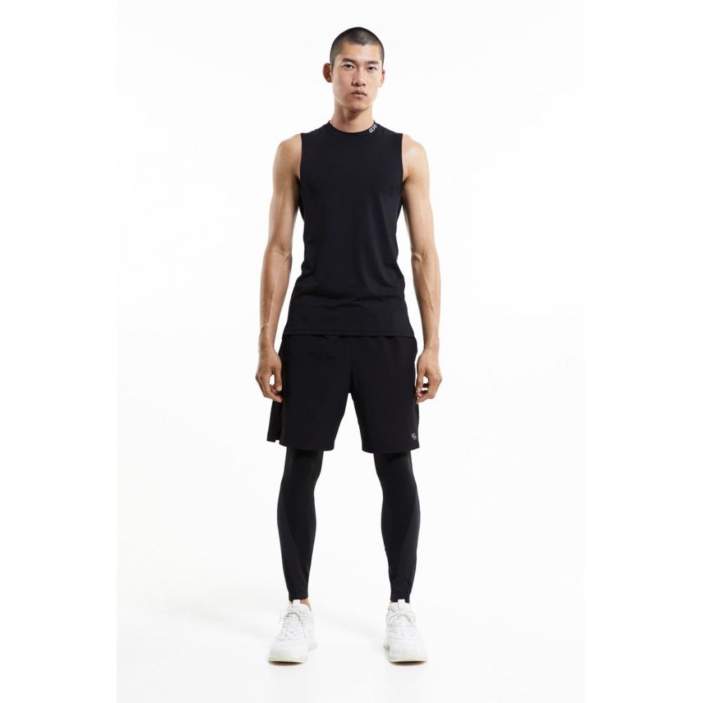 

Бесшовные спортивные тайтсы H&M DryMove, черные