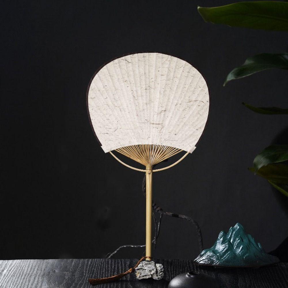 Exquisite Vintage Hand Painted Fan with Tassels Paper Blank Hand Fan Bamboo Handle Chinese Style DIY Fan Dance