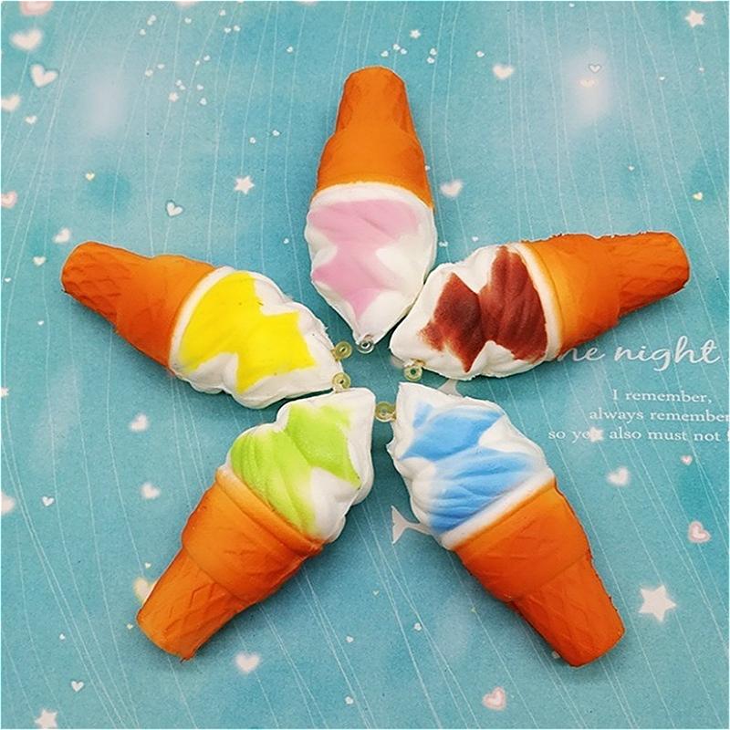 

Kids PU Simulation Candy Color Ice Cream Ball Squishy Toy Cake Bread Gag Joke Toys