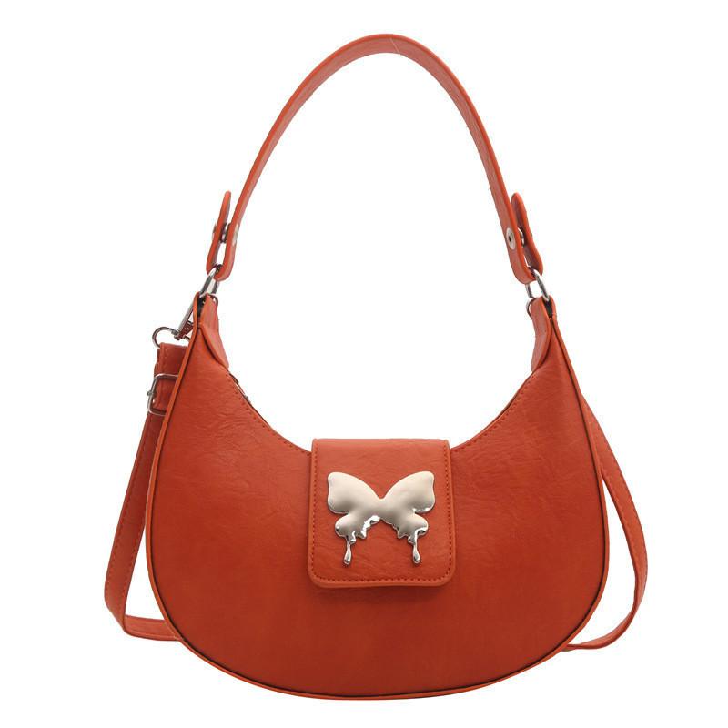 Chic Pu Leather Korean Underarm Bag Fashionable Shoulder Bag For Everyday Use