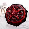 1pc Baphomet Symbol Automatic Folding Umbrella Durable Iron Frame,All Seasons Home Travel Outdoor Multifunctional Umbrella yy251115053