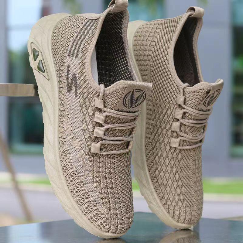 

Мужская обувь дышащая и легкая летом, мужская обувь с мягкой подошвой из сетчатой ткани, ленивая обувь, обувь с одной педалью, обувь для вождения Tip: Standard casual shoe size!