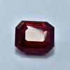 Natural Red Ruby Loose Gemstone 26.55 ct Bloody Emerald Cut for Jewelry Making and Gem Collections