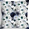 Retro American Plant Floral Print Linen Pillow Case Living Room Sofa Car Pillow Cushion