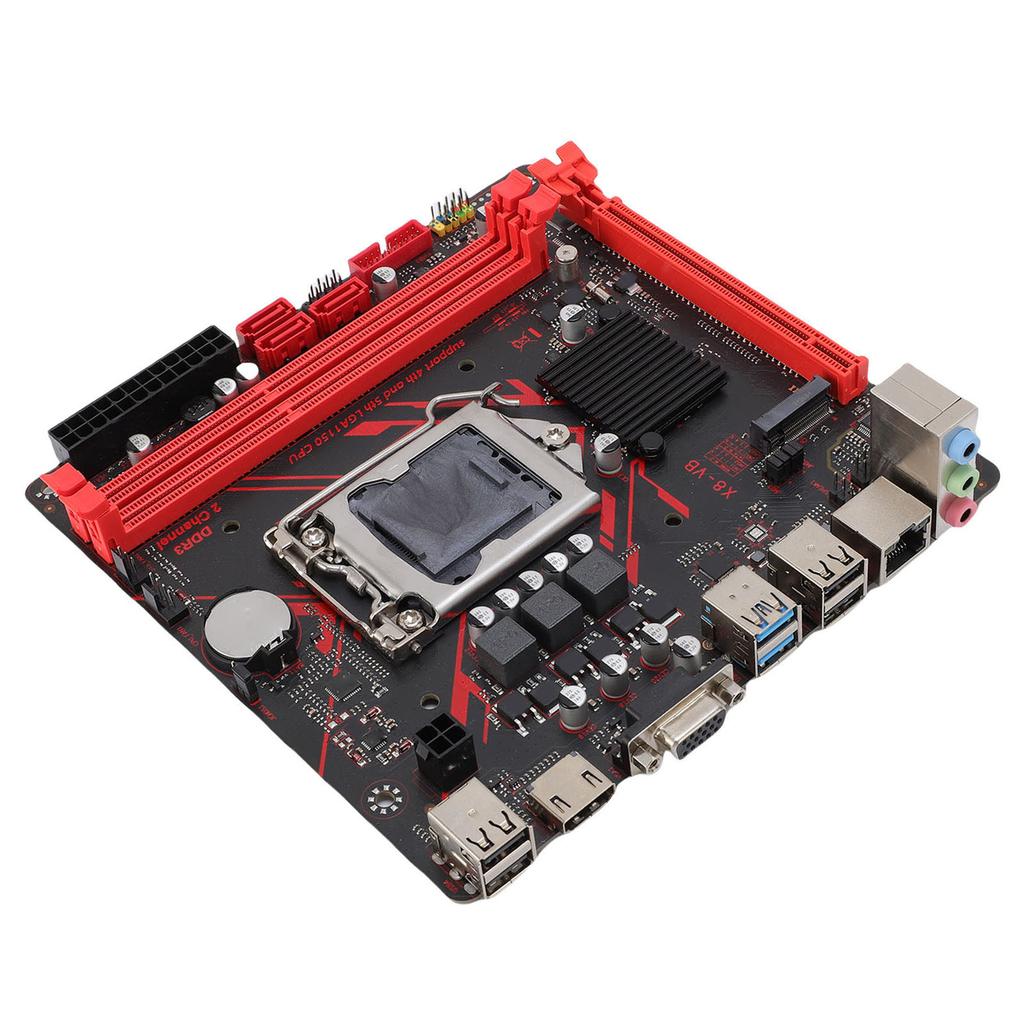 H81 Micro ITX Motherboard for LGA1150 DDR3 1920x1080 60Hz Serial ATA2.0 M.2 NVME Mining Motherboard for Core I7 I5 I3