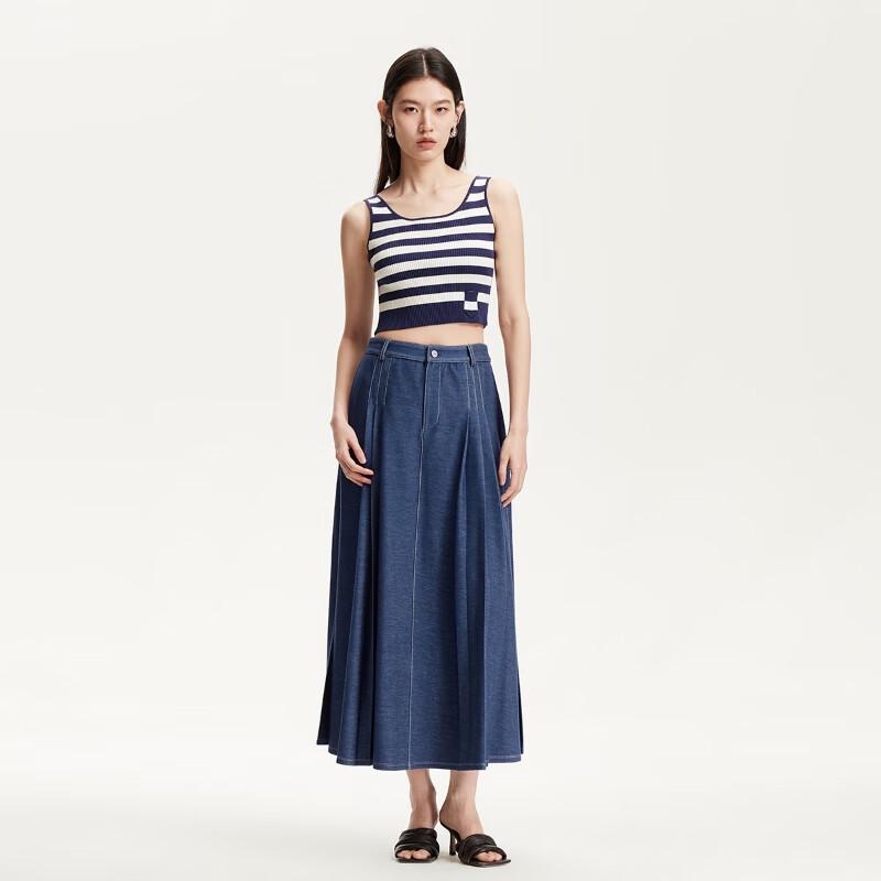 VEROMODA A-Line Pleated Midi Skirt
