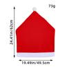 Christmas Chair Hat Restaurant Hotel Decorates Chair Covers Solid Color Wedding Conference Red Velvet Chair Covers Christmas Chair Covers