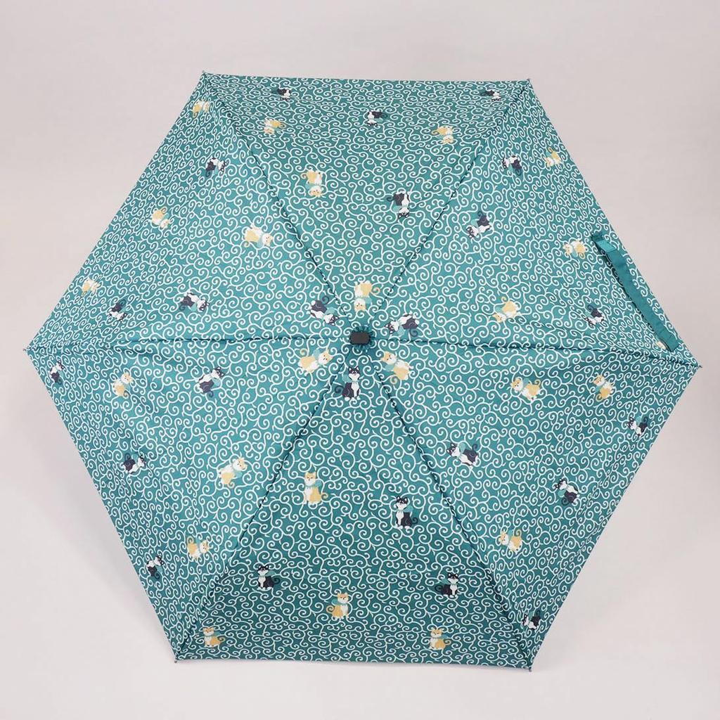 Santos Folding Arabesque with Shiba Inu Umbrella, Design, 50cm, JK-148-06
