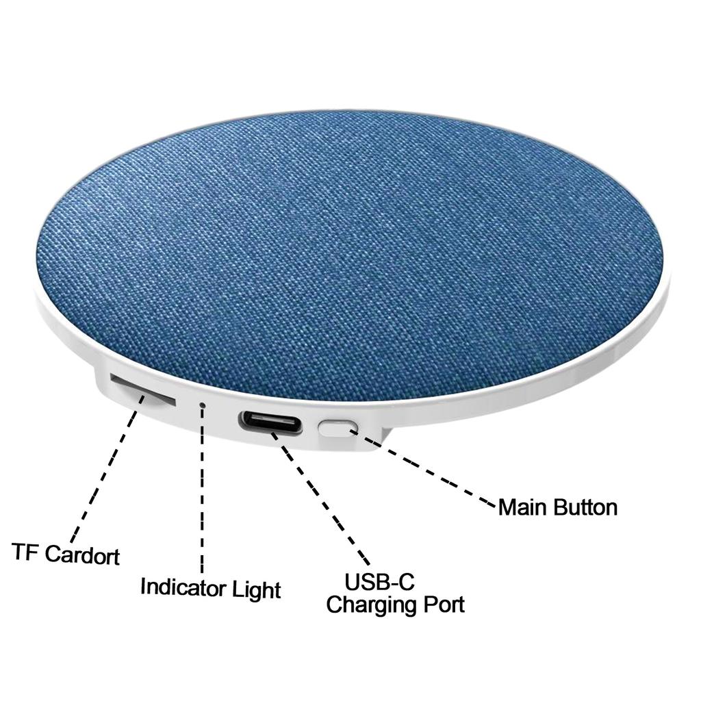 Pillow Side Sleep Aid Speaker Ultrasonic Sleep Aid High Dynamic Sound Quality Under Pillow Bluetooth Speaker TF Card Player