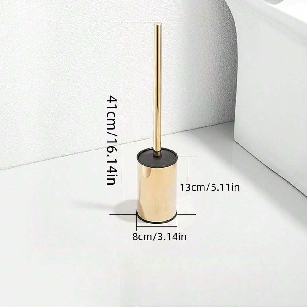 Extended round Toilet Brush Set - Wall-Mounted & Floor-Standing Options in 3 Colors for Thorough Bathroom Cleaning