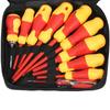 10pcs 1000V Insulated Screwdriver Set with Magnetic Slotted P-hillips Bits Soft Grips Electricians Electrical Work Repair Tools