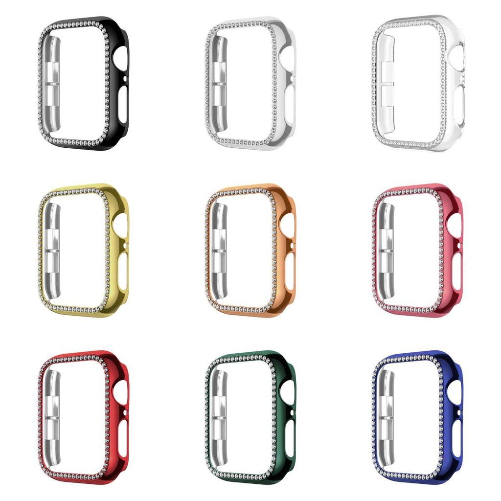 Diamond-encrusted Case Cover For Apple Iwatch Series 6/se/5/4/3/2/1