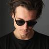 Black Extract x Smoke Fashion Glasses for Men and UV Protection Clear Colored [FashionBerry] Boston-style Sunglasses, Women, 99% (UV400), Lenses,