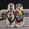 Slippers men's new outdoor pinch men's non-slip personalized sandals Guochao flip-flops trend wearing beach shoes