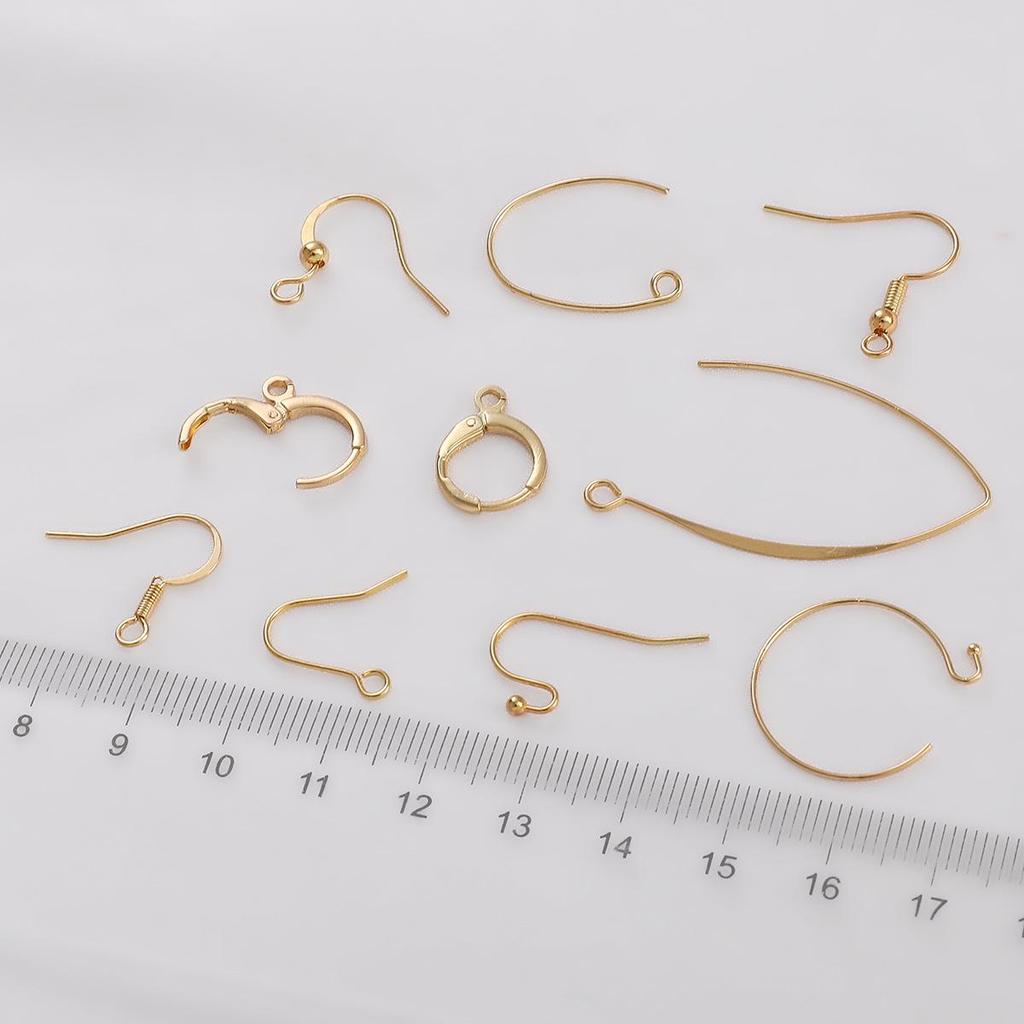 18K Vergoldete Kupfer Creolen - Handgemachter DIY Ohrschmuck