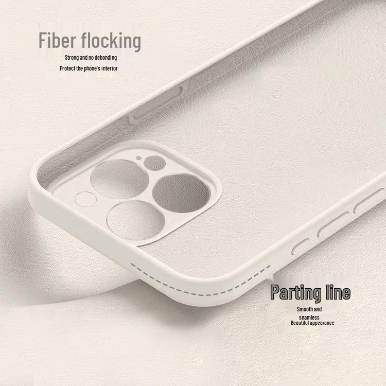 Liquid Silicone Case for iPhone 15 Pro Max with Full Lens Coverage
