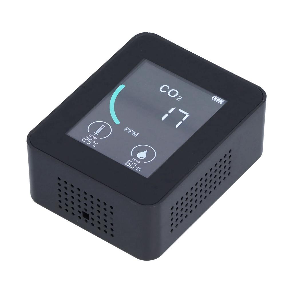 2CO1T LCD CO2-Detektor Digitaler Temperatur- und Feuchtigkeitsdetektor mit Alarm Tragbar und Echtzeit