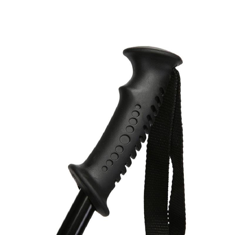 Two-Section Telescopic Aluminum Alloy Ski Poles 78-135cm Adjustable with Wrist Strap HandleTungsten Steel Tip Digital Scale Marks