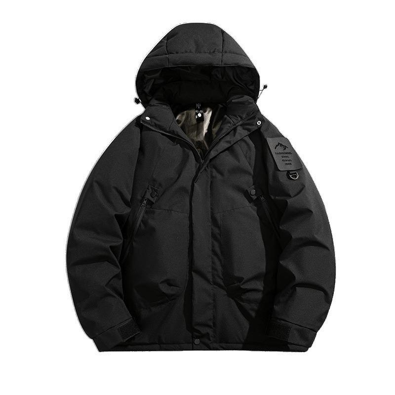 2025 New Graphene Cotton Jacket Smart Heating Jacket Couple Windproof Waterproof Casual Hooded Men's Jacket Trendy Padded Clothes