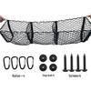 SUV Off-road Pickup Truck Cargo Storage Net - Three-Pocket Rear Trunk Organizer