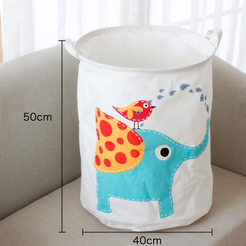 Cotton Linen Collapsible Laundry & Toy Basket