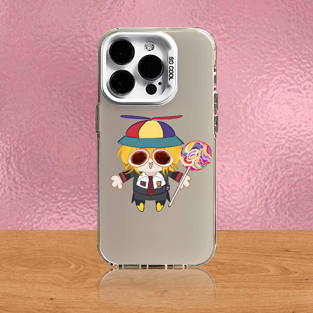L-Limbus C-Company Don Quixote For iPhone 17,16,15,14,13,12,X,8,Pro,Max,Plus,SE4,Air,Mini Anti-Slip Design White IMD Matte Case