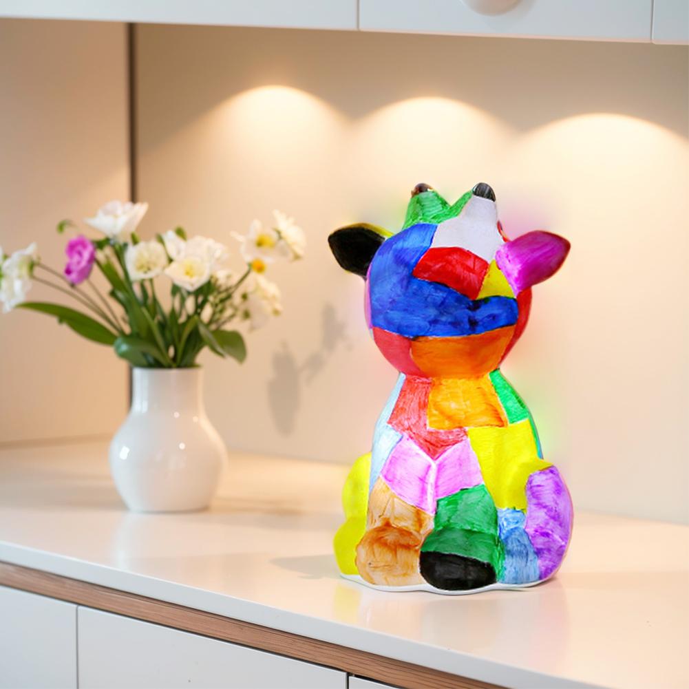 Pictează-ți propria lampă Pisică/Cerb Kit de Artă Kit de Pictură Meșteșuguri DIY Pisică/Cerb Lumină de Noapte pentru Copii 6-12