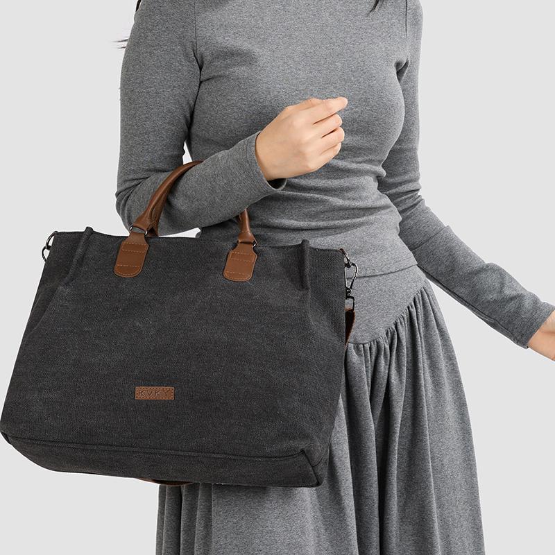 Canvas Bag Commuter Large Capacity Crossbody Bag Women Tote Bag