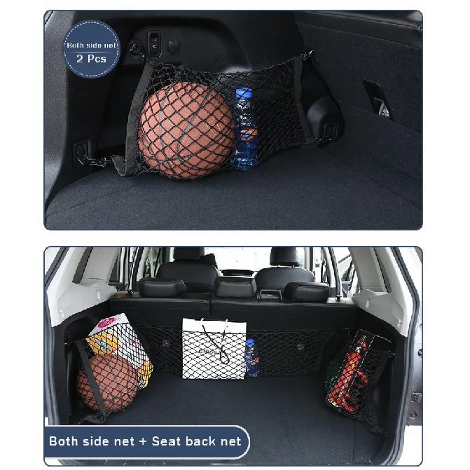 Car Trunk Luggage Storage Elastic Mesh Crille Net Auto Interior Accessories For Subaru Forester Ascent Outback Legacy XV WRX BRZ