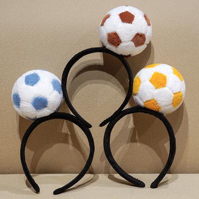 Soccer Football Head Band Cheerleaders Tournament Headwear Stuffed Plush Toys Sports Fans Team Party Favor Hair Accessories
