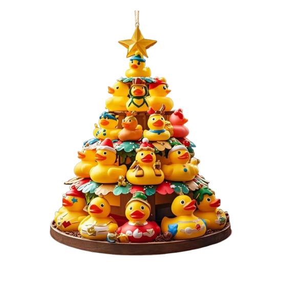 Christmas Pendant Duck Decor Holiday Party Favors Gift Festive Atmosphere Home Office Party Decorative Ornament