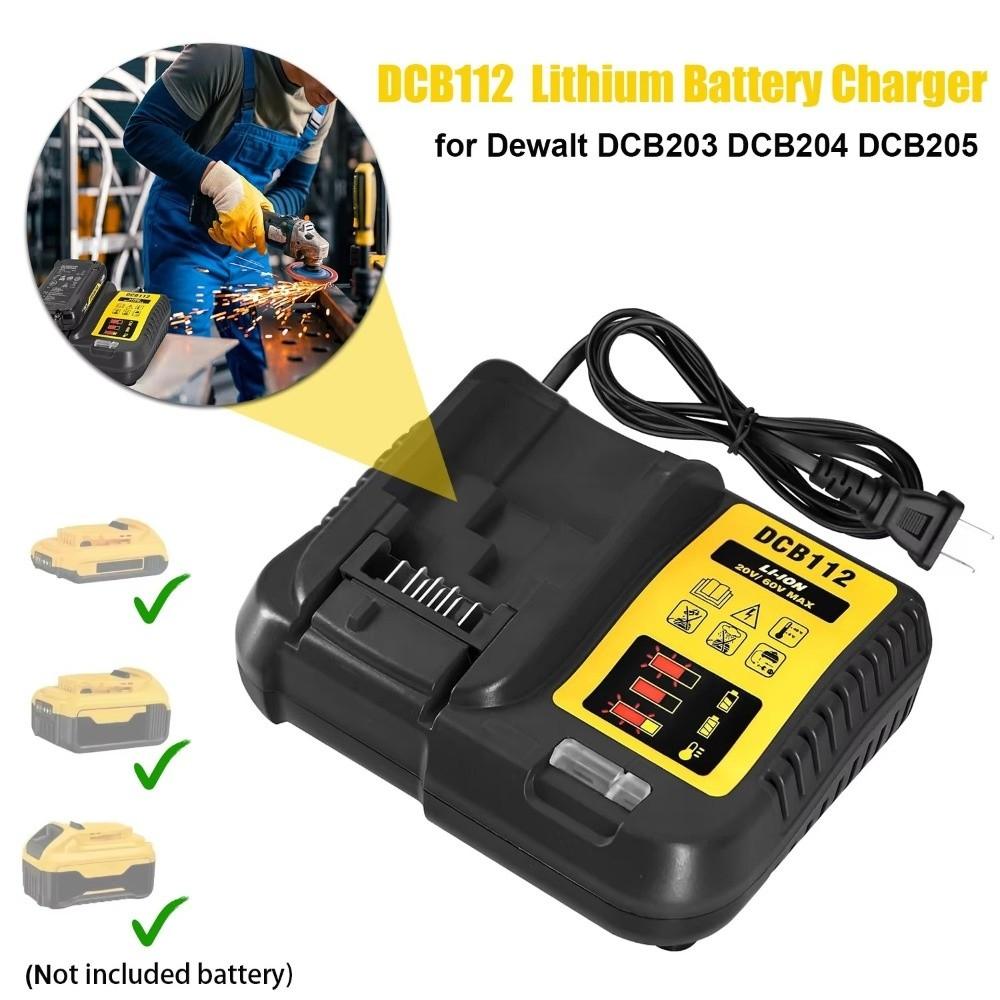 18V 20V Lithium Battery Charger  For DeWalt Battery Fast Charging Dock Repalcement