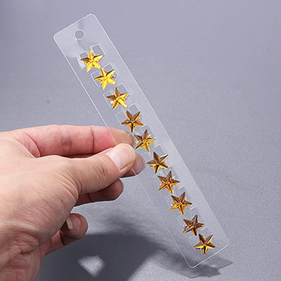 Mini molletta per capelli a stella con strass per bambini e spose