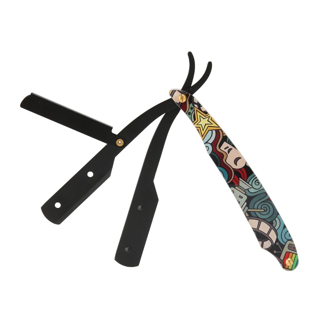 Straight Edge Razor Holder Men Home Portable Stainless Steel Barber Manual RazorSupport Rack for Face Grooming